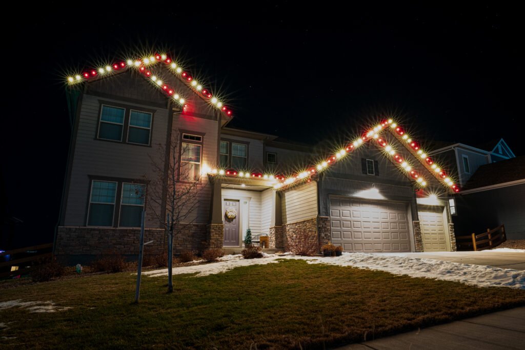 Professional Christmas lights installation
