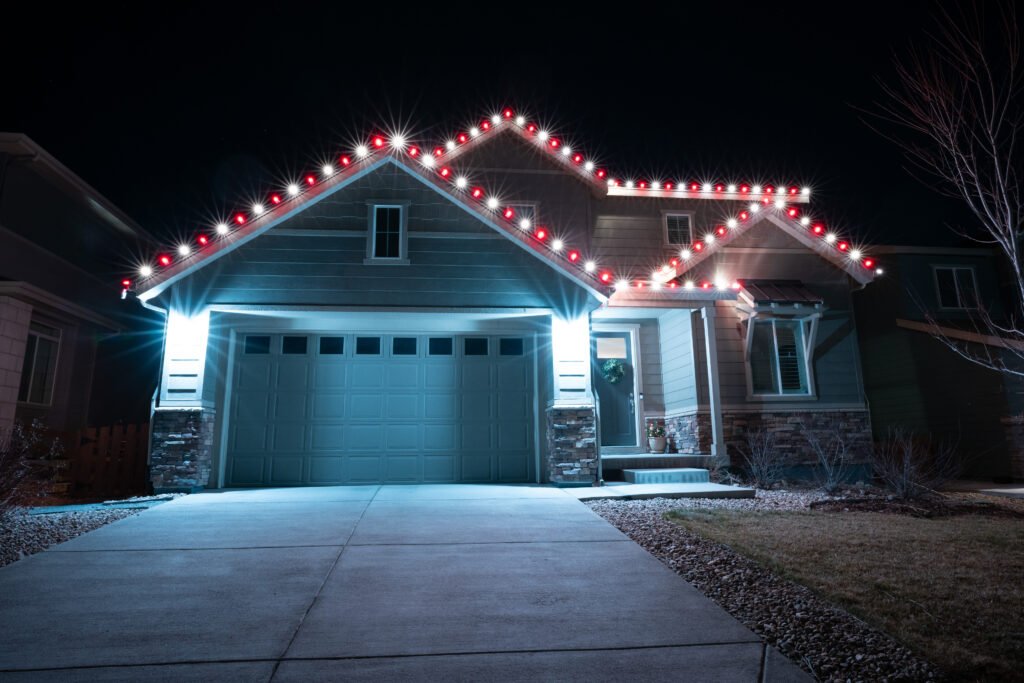 Festive lighting installation
