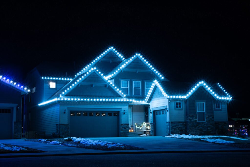 Christmas lighting display