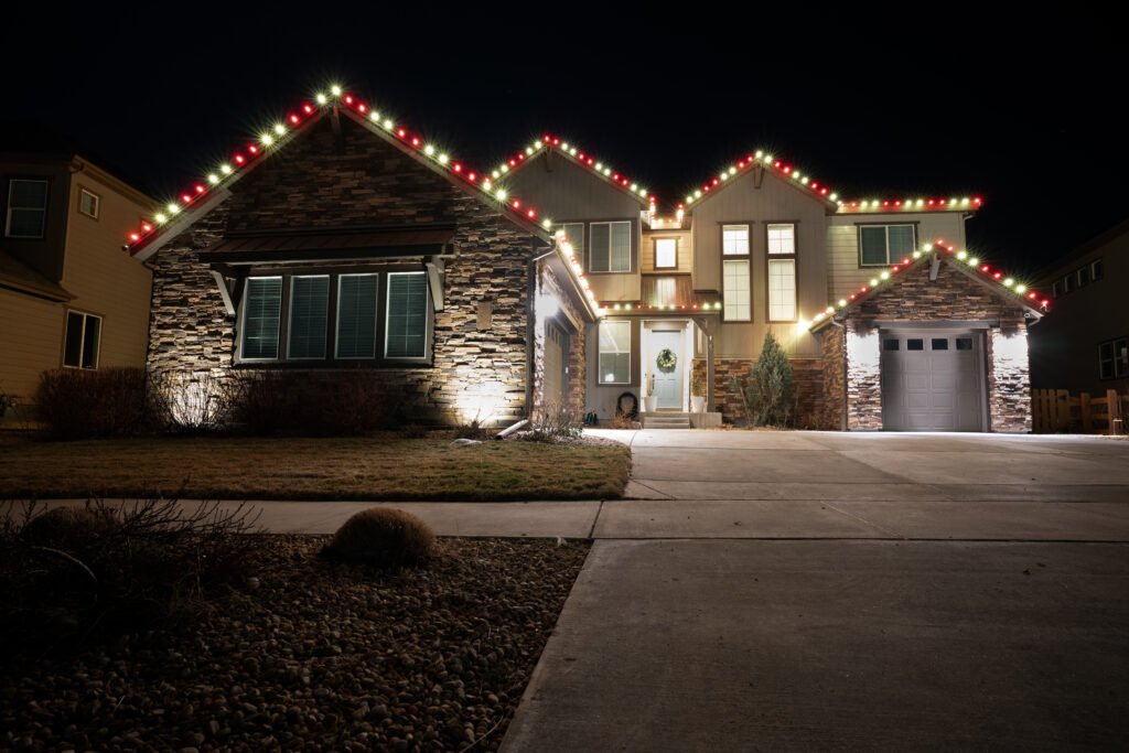 Holiday light installation